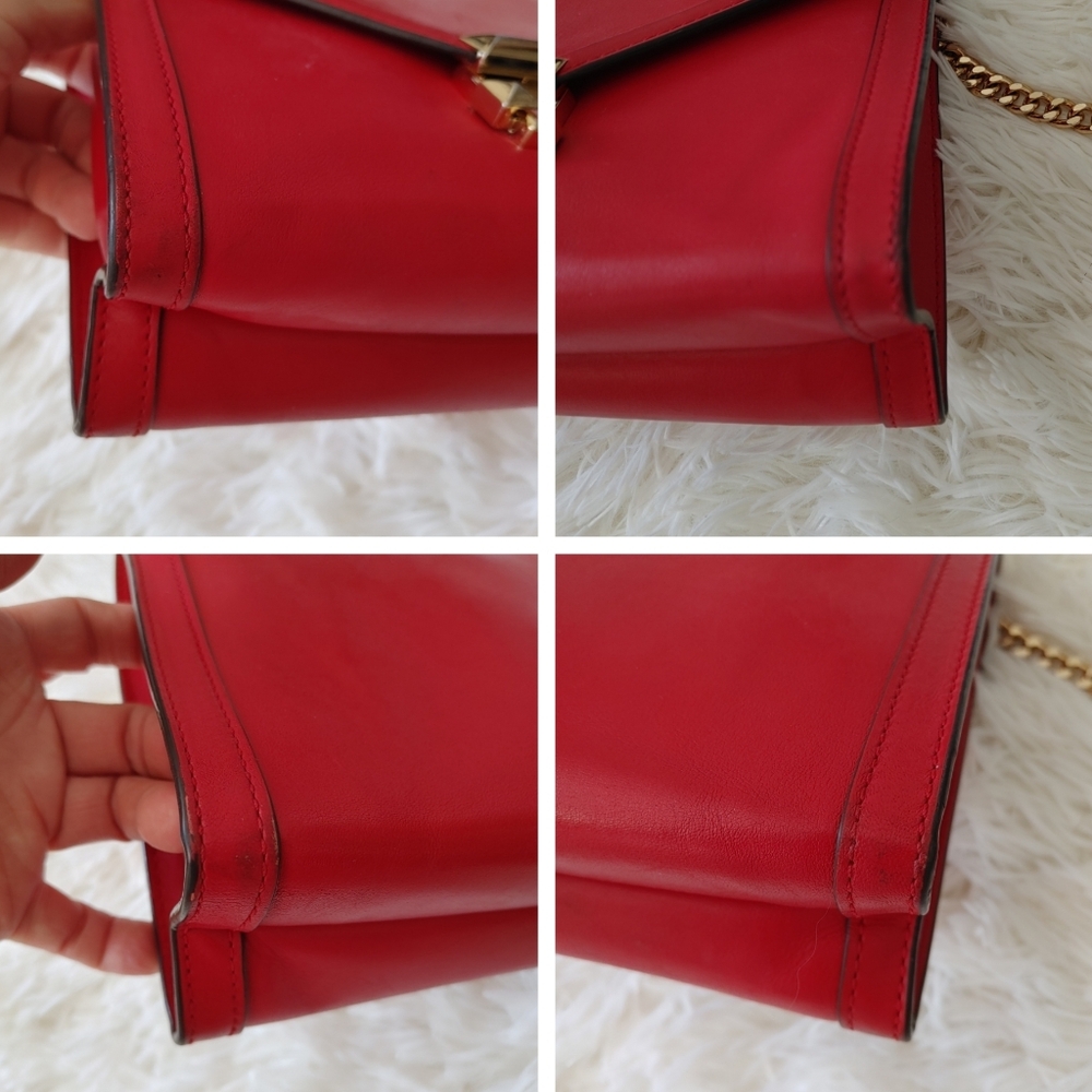 Michael Kors Whitney Red Leather Bag - Picture 10 of 16